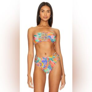 Stone Fox Swim Inez Bikini Top in Stained Glass